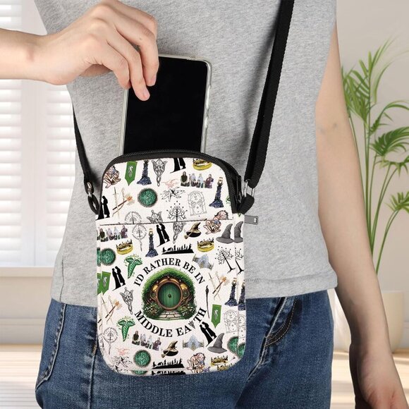 Waterproof Canvas Crossbody Bag with Adjustable Strap for Movie Fans - Picture 5 of 7